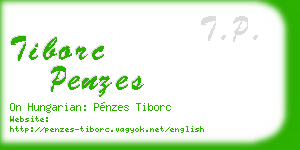 tiborc penzes business card